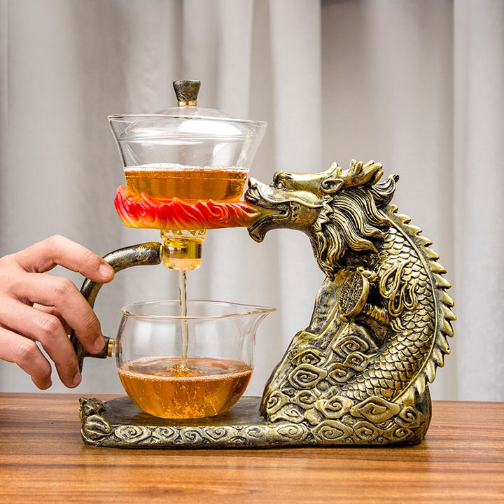 BowLift | Mystic Golden Dragon Teapot