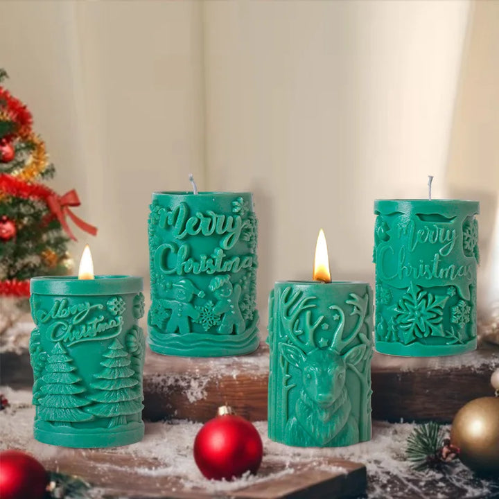 BowLift | Elegant 3D Candle Silicone Mold with Decorative Pattern