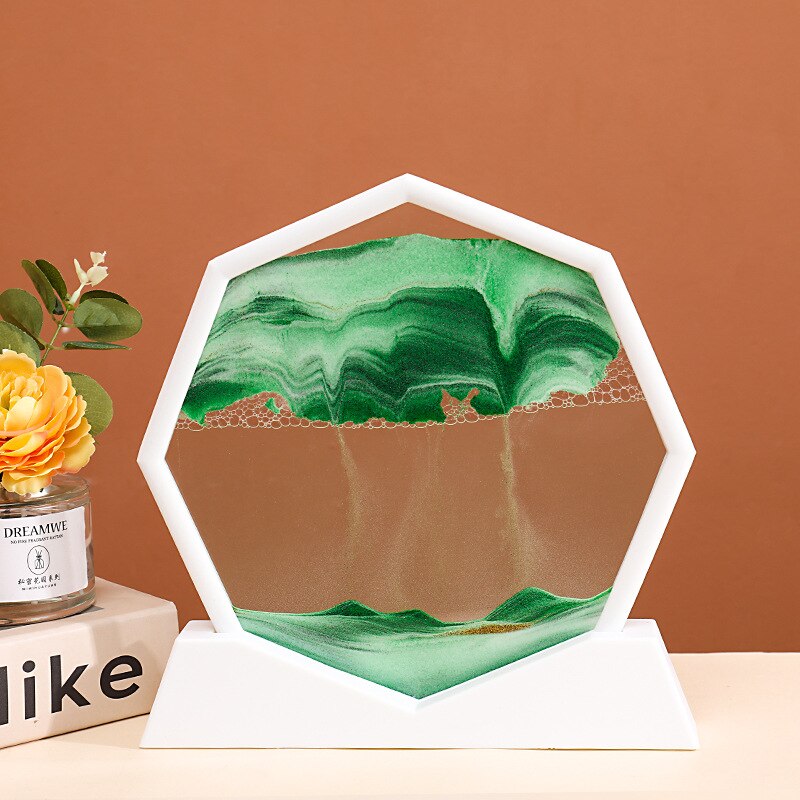 BowLift | Deep Sea Flowing Hexagon Sand Decor