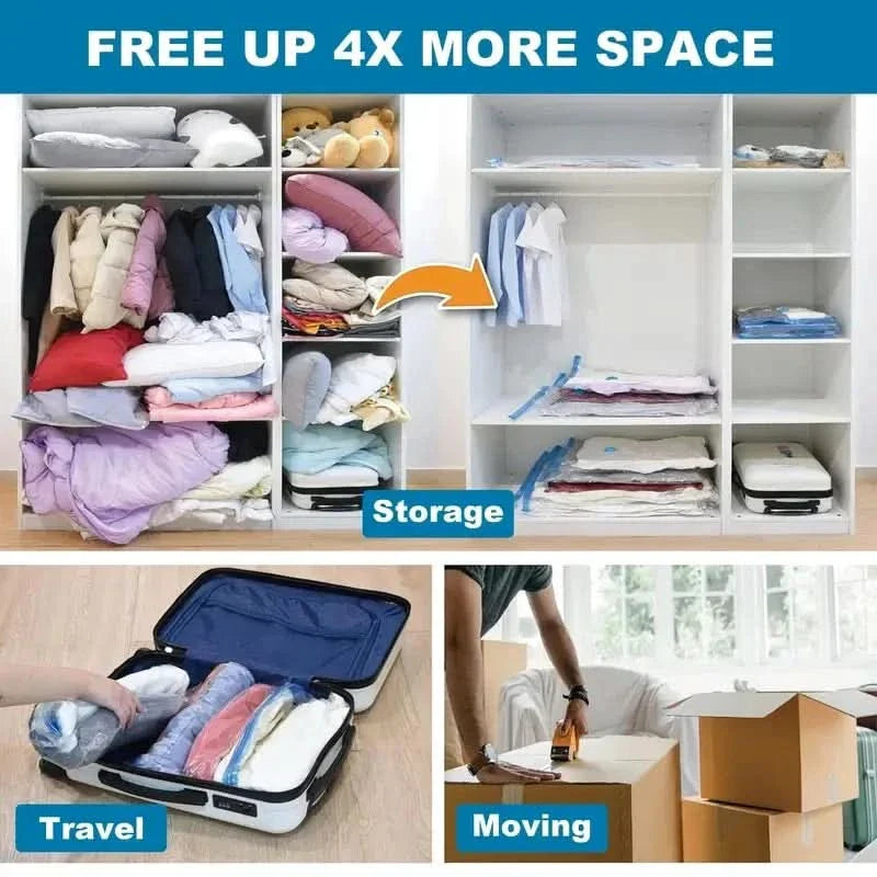 BowLift | STORAGEPRO VACUUM BAGS – Vacuum compression bags for space-saving storage of clothes & bedding