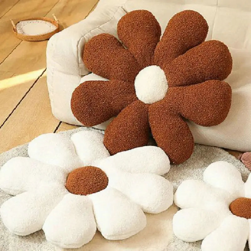 Boucle Plush Flower Cushion | Bowlift