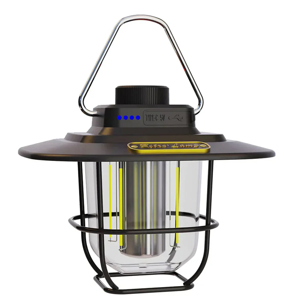 Retro Rechargeable LED Lantern for Adventures Bowlift