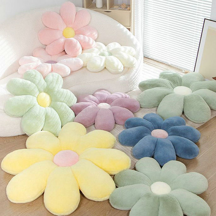 Fluffy Daisy Cushion - Pastel | Bowlift