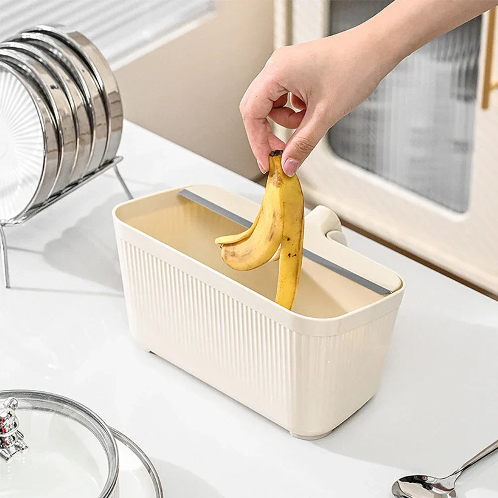 BowLift | Mini Desktop Trash Scraper Bin