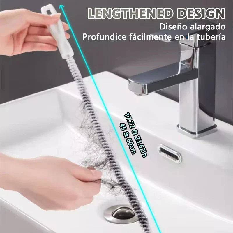 BowLift | Drainova Pipe Cleaner Brush | Flexible & Reusable | For Bathroom & Kitchen | 45–65 cm