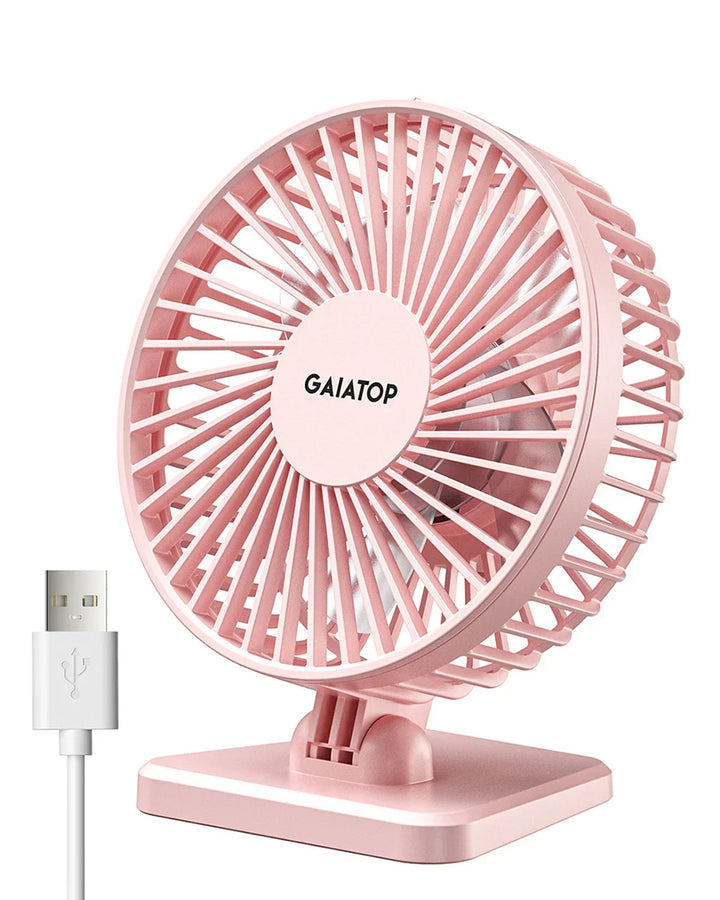 BowLift | BreezePro Lunara | USB Mini Fan | 3 Speed Levels | Compact & Quiet | For Home & Travel