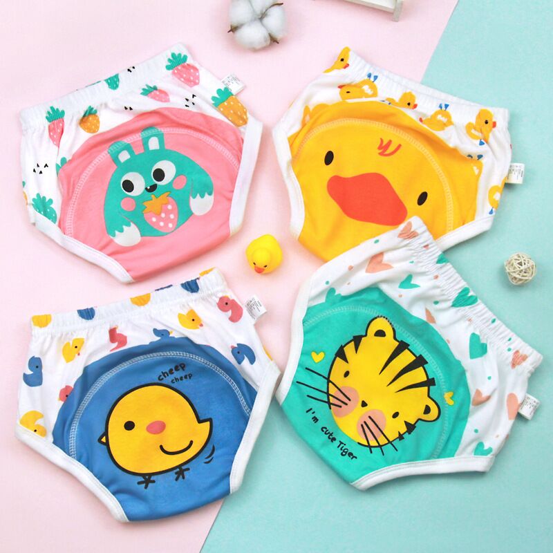 BowLift | 4-Pack Cute Animals Cotton Unisex Kids Underwear Set