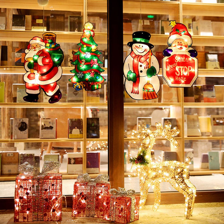 BowLift | Flashing Christmas Decor Window Hanging Lights