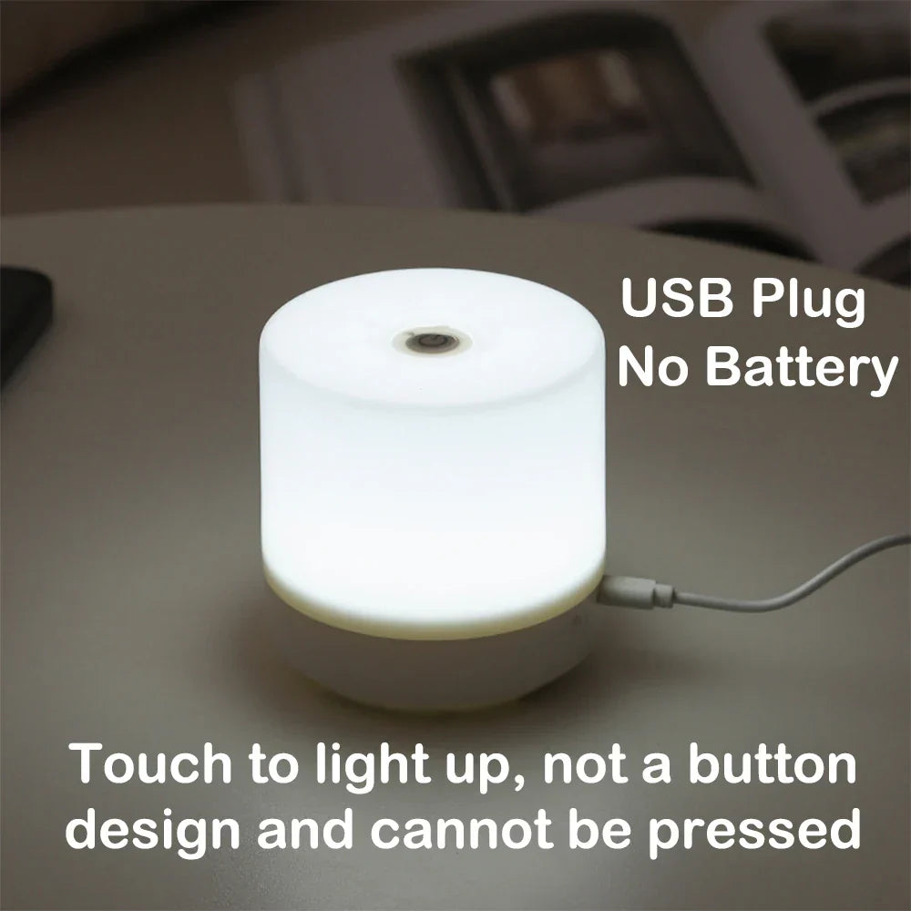 BowLift | Creative USB Nightstand Lamp - Touch-Dimming LED Night Light for Bedroom & Student Dormitory