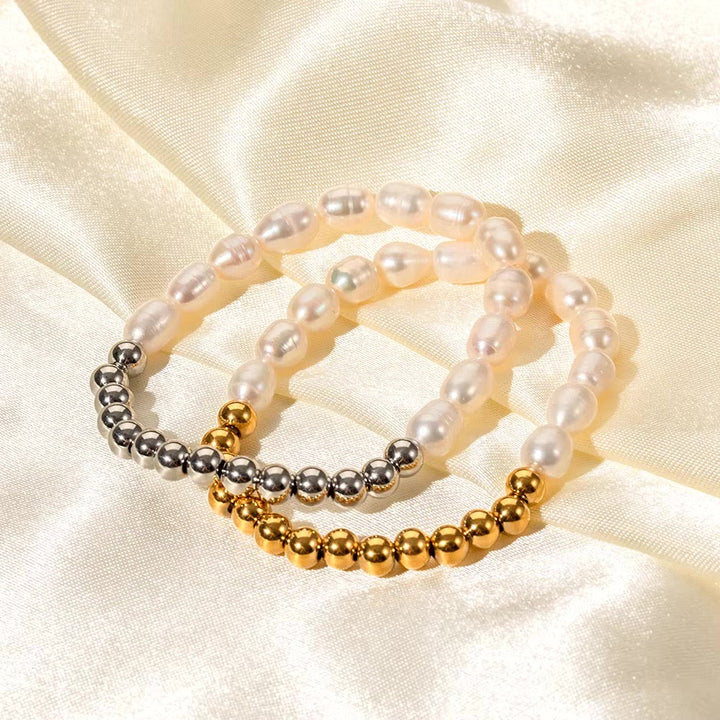 BowLift | 18k Beaded Pearl Split Bracelet