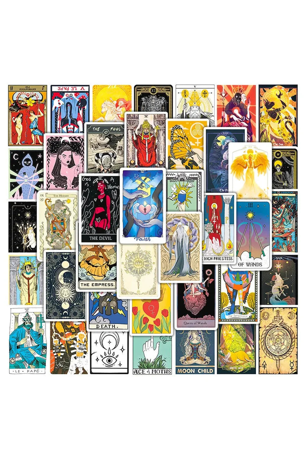 Tarot Doodle Scrapbooking Stickers | Bowlift