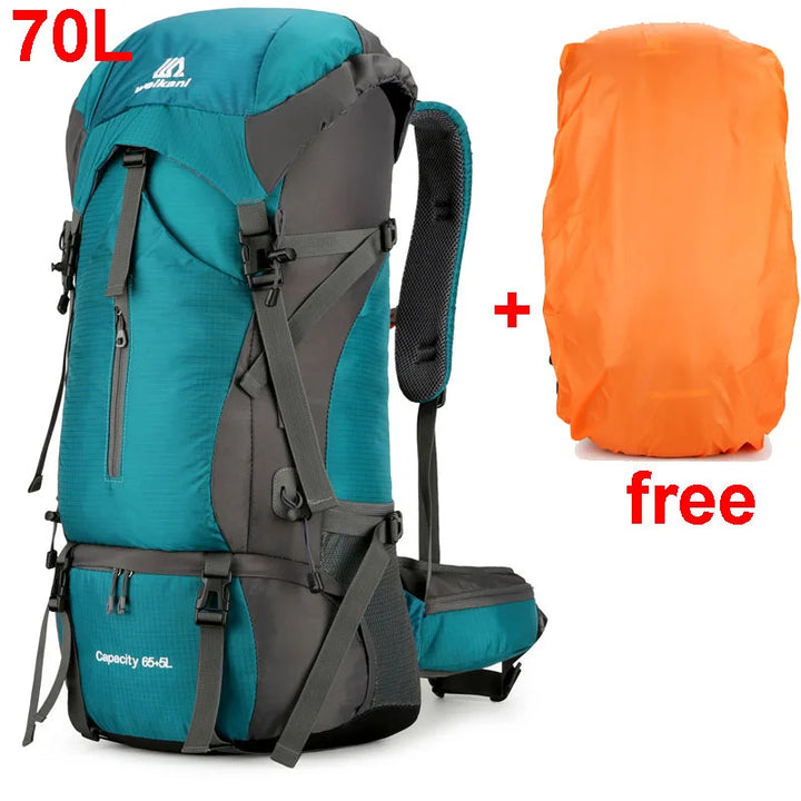 BowLift | Alpivento 70L trekking backpack | Waterproof camping backpack with rain cover | Large outdoor backpack for hiking, mountaineering & travel  Brand name: