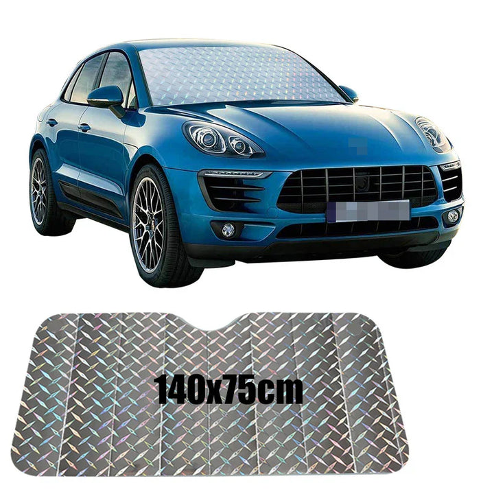 BowLift | SOLVEX Auto Sunshade | UV Protection & Heat Protection for Front and Rear Windows | Reflective Aluminum Foil | Universally Compatible