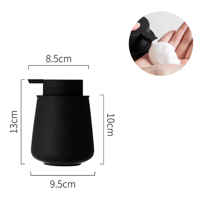 CeramiLux 300 ml Luxury Soap Dispenser made of Ceramic – for Soap, Shampoo, Conditioner or Lotion Bowlift