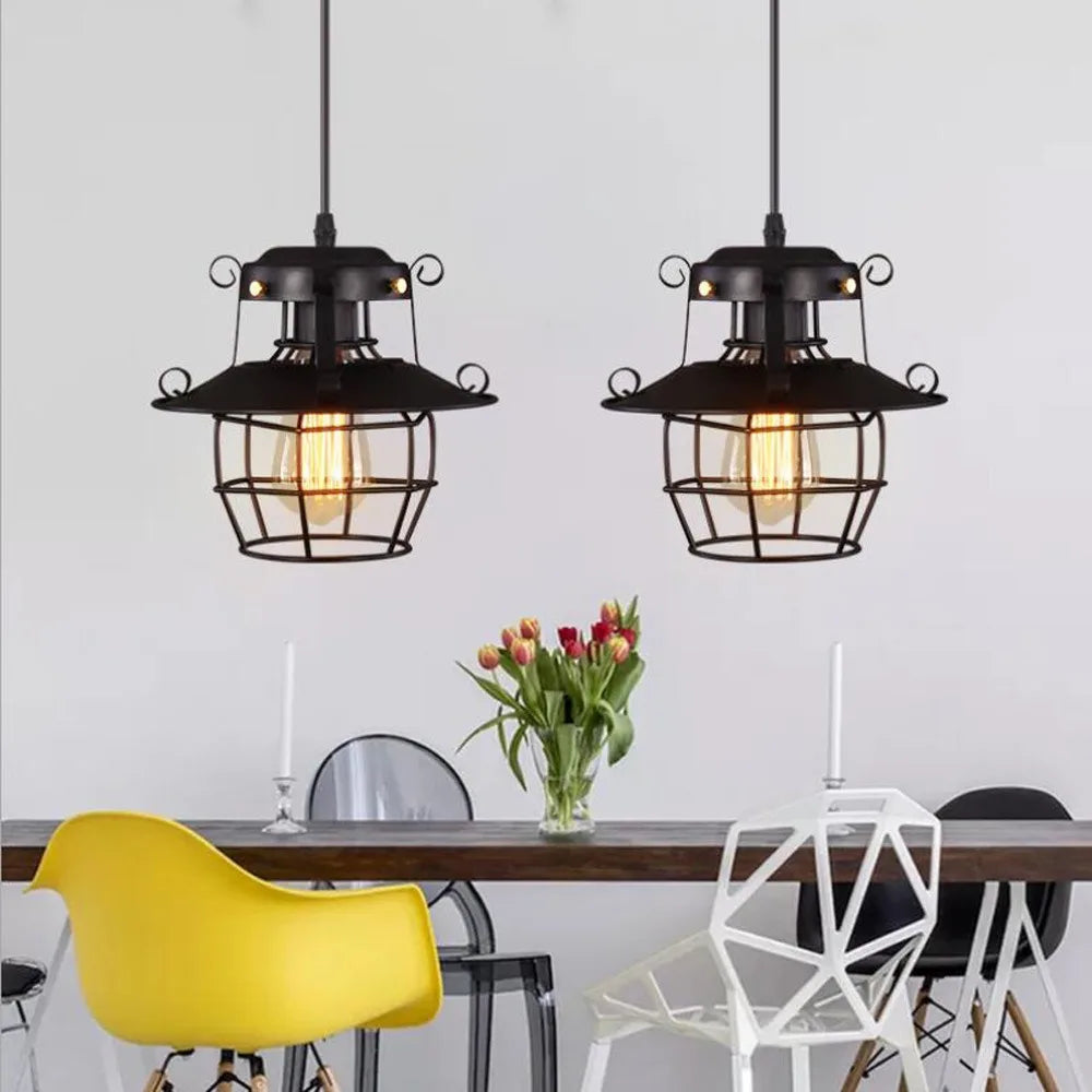 BowLift | Norah Retro-Industrial Pendant Light