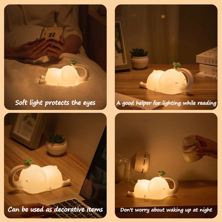 BowLift | LumiDum LED Night Light | Soft Silicone | 3 Brightness Levels | Portable & Rechargeable | 17.7 × 9.1 cm