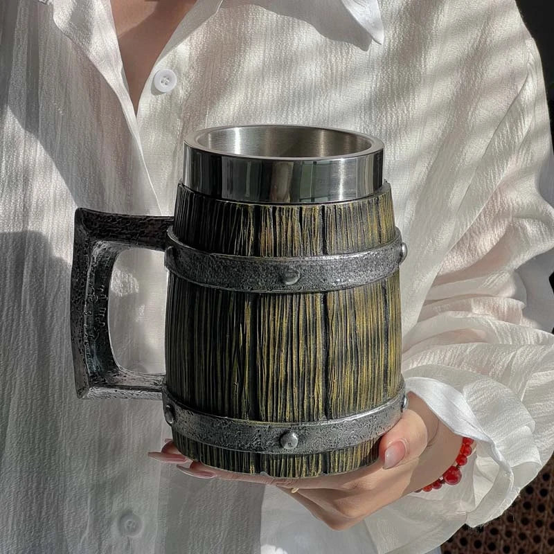 BowLift | 3D Viking-Style Wooden Mug