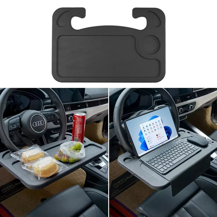 BowLift | Portable Car Laptop Computer Desk – Steering Wheel Dining Table & Workstation Tray