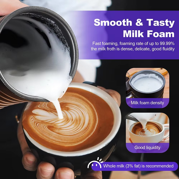 BowLift | Versatile 4-in-1 Electric Milk Frother for Hot and Cold Beverages
