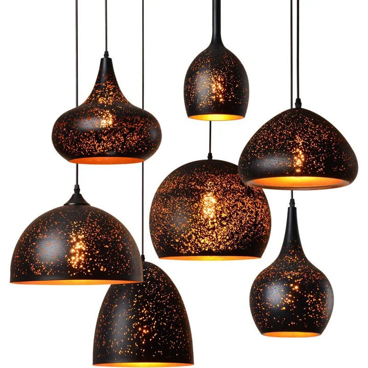BowLift | Vintage Iron Pendant Lamp in Scandinavian Retro Loft Style