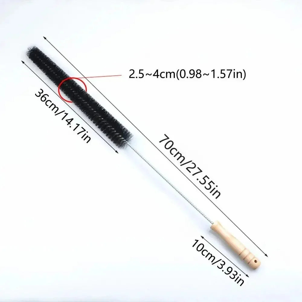 BowLift | Dustello Cleaning Brush with Wooden Handle | Flexible & Extra Long | For Radiators, Pipes & Furniture Gaps | 70–75 cm
