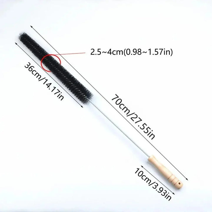 BowLift | Dustello Cleaning Brush with Wooden Handle | Flexible & Extra Long | For Radiators, Pipes & Furniture Gaps | 70–75 cm