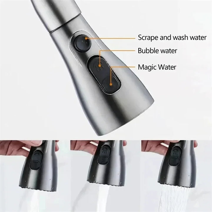 BowLift | Kitchen faucet with pull-out spout – Brushed Nickel