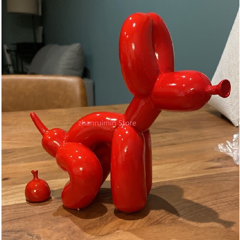 BowLift | Balloon Dog Sculpture, Balloon Art Statue, Mini Collectible Figurine, Home Decoration, Resin Figure, Desk Accessories, Room Decoration