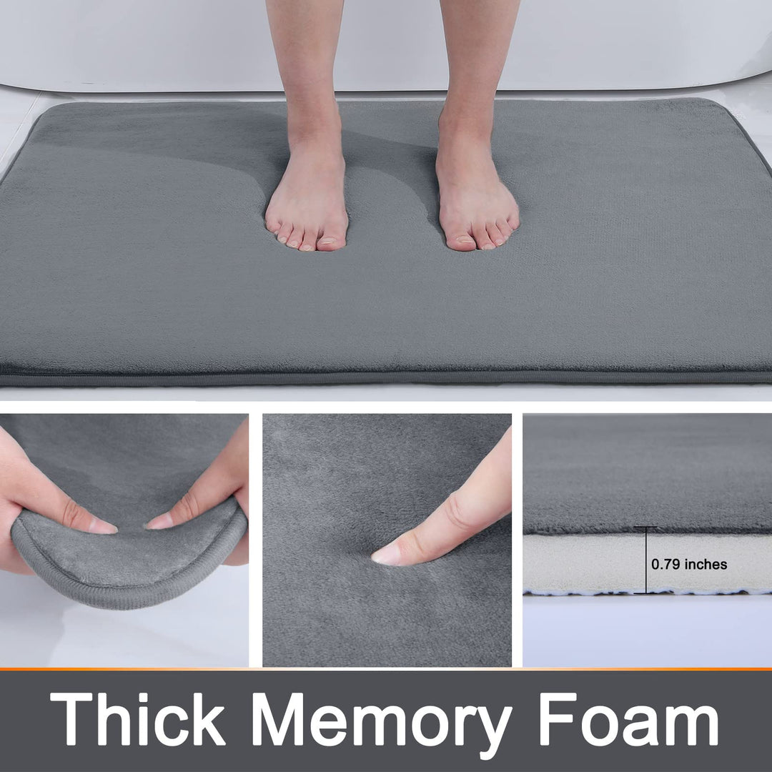 BowLift | Quick Absorbent Anti Slip Memory Foam Bath Mat