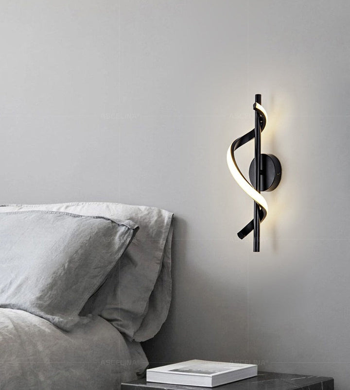 BowLift | SpiralLume – Minimalist LED Wall Light with a Modern Edge