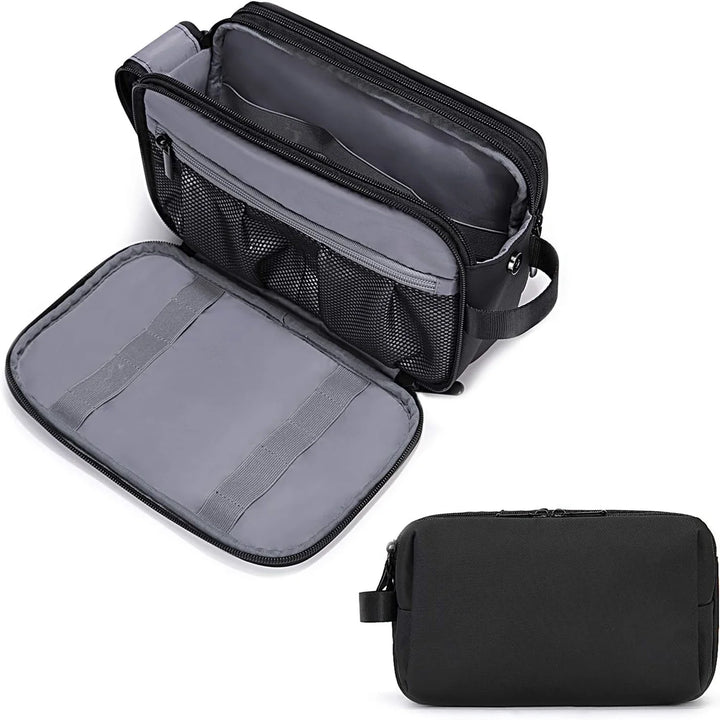 BowLift | Gentrax Toiletry Bag Men | Water Repellent & Large | Tear Resistant Travel Organizer with Wet Compartment | Dopp Kit for Shaving & Care