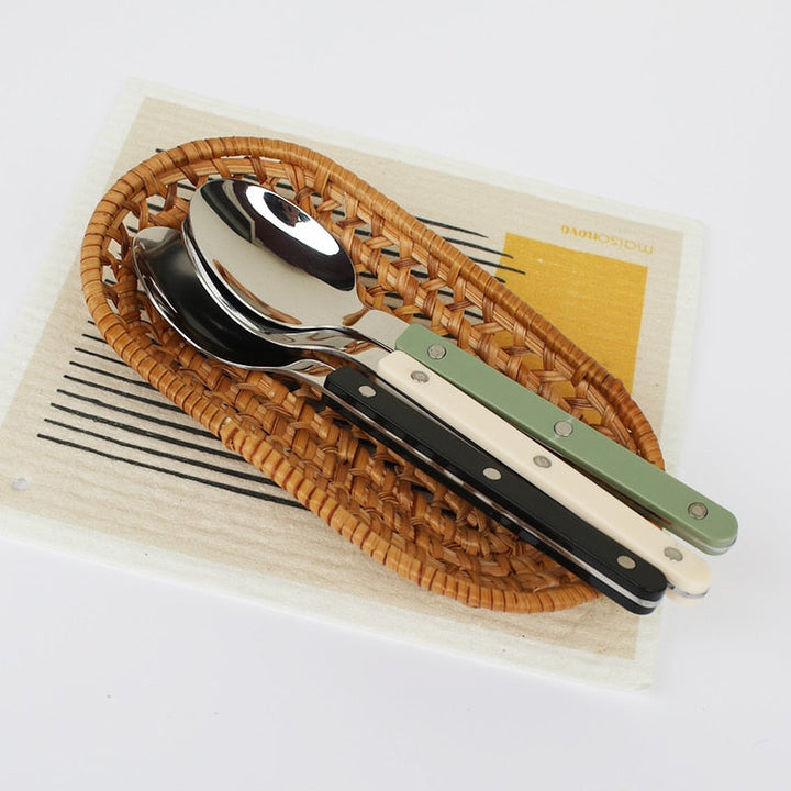 BowLift | 24-Piece Cutlery Set – Engraved Stainless Steel Flatware for 6 People