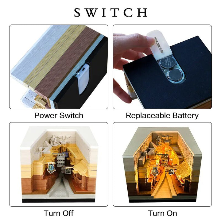 BowLift | 3D Illuminated Memo Pad