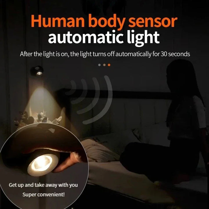 BowLift | Rotating Mini Magnetic Rechargeable Wall Lamp
