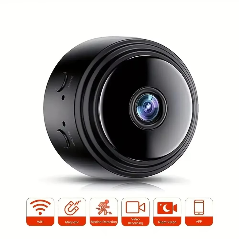 BowLift | Compact HD 720P Wireless Mini Smart Security Camera with Mobile Monitoring