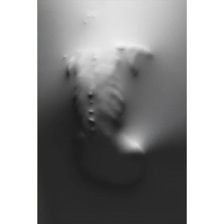Modern Art Abstract Ghostly Figures In The Wall Canvas Prints Black White Wall Art Posters Pictures For Living Room Bedroom Art Decor | Bowlift