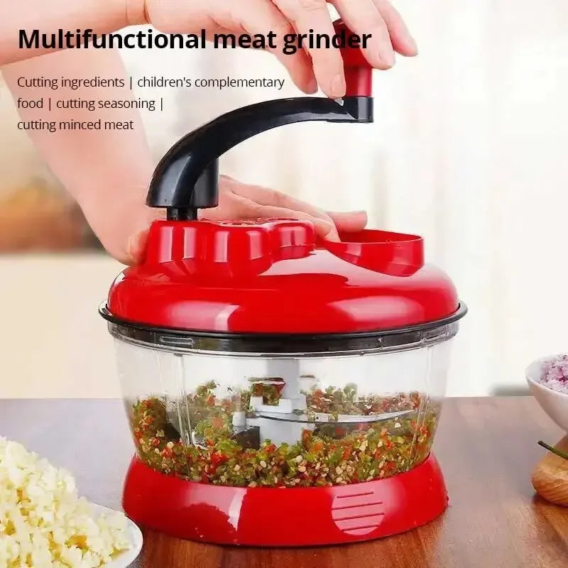 BowLift | SchnittFix EcoChop Manual Garlic & Vegetable Chopper | Stainless Steel Blades | 16×16×13.5 cm | Multifunctional Kitchen Chopper