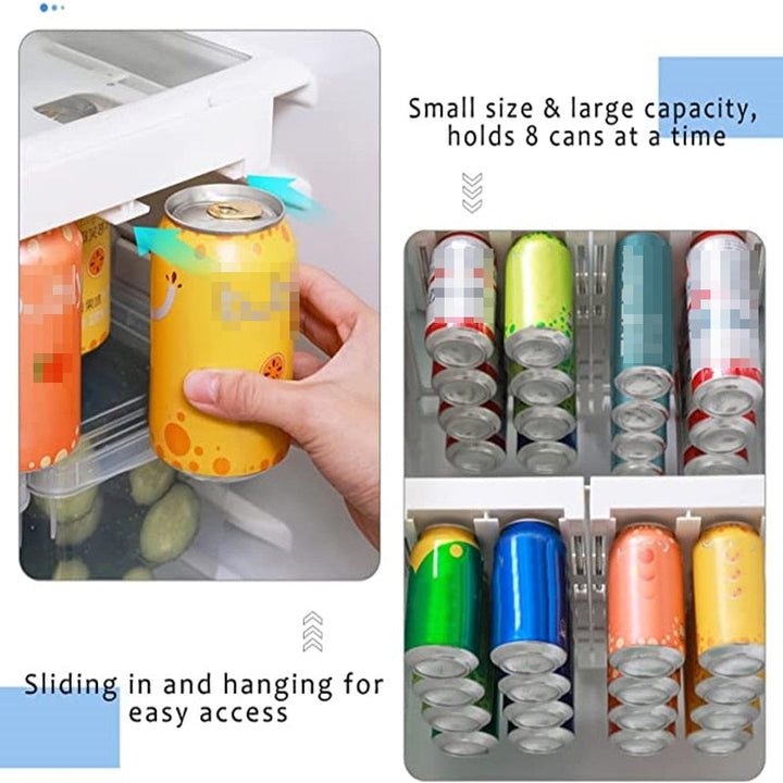 BowLift | Refrigerator Beverage Organizer Slide Rack