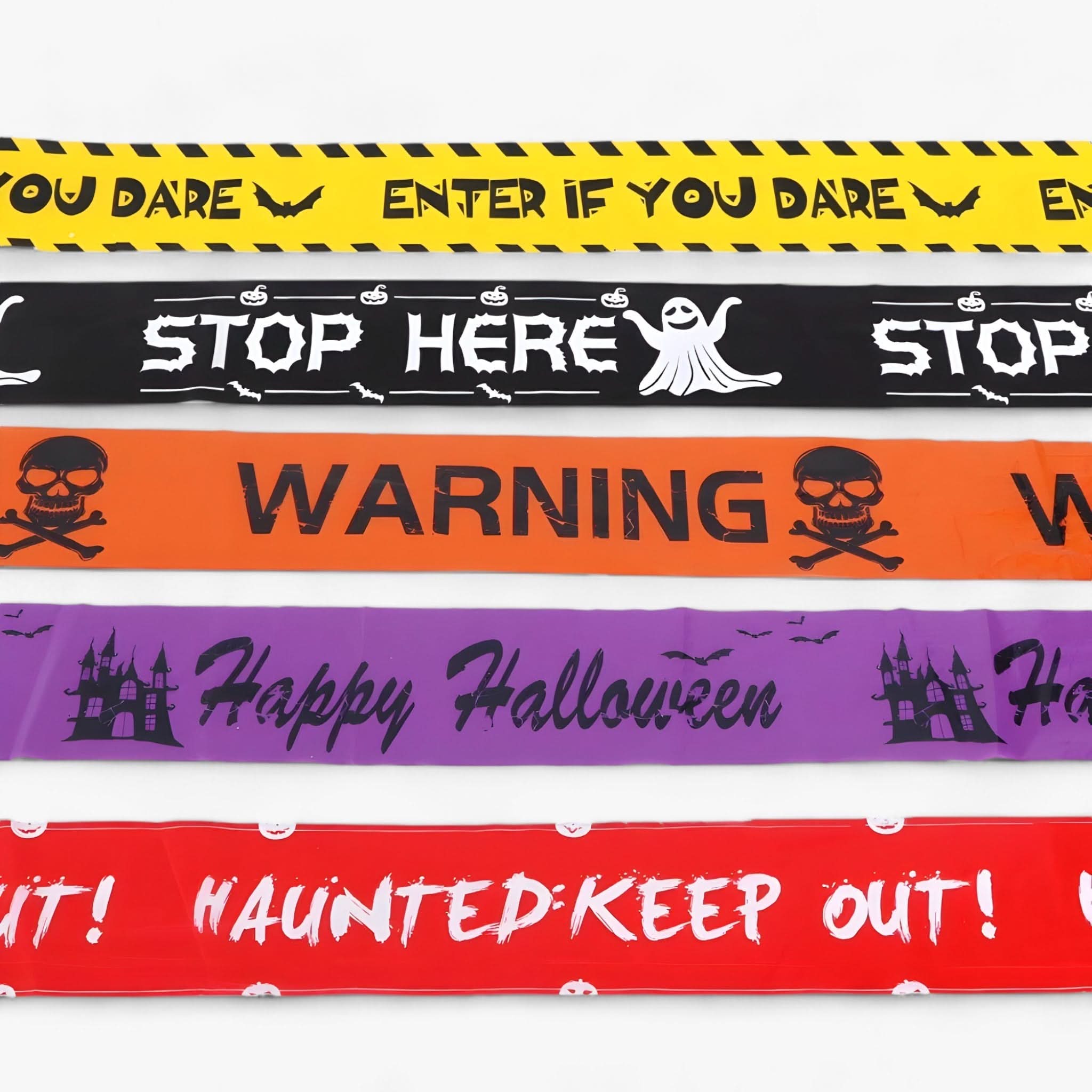 BowLift | Bandeau Warning Skull Halloween - Spooky Party Decoration