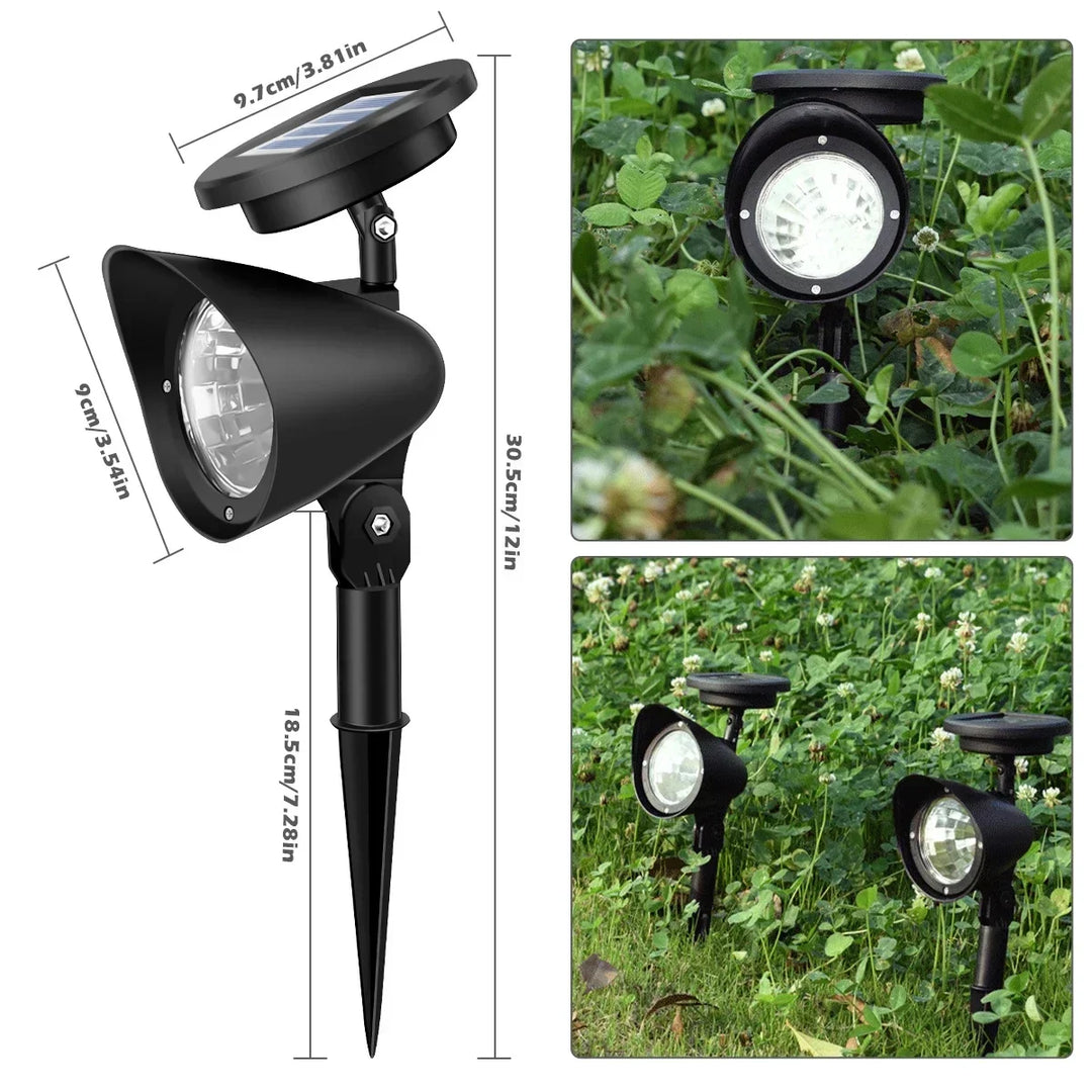 BowLift | Solar-spotlight LumiFokus | LED garden spotlight | IP65 waterproof | For trees, paths & landscape lighting