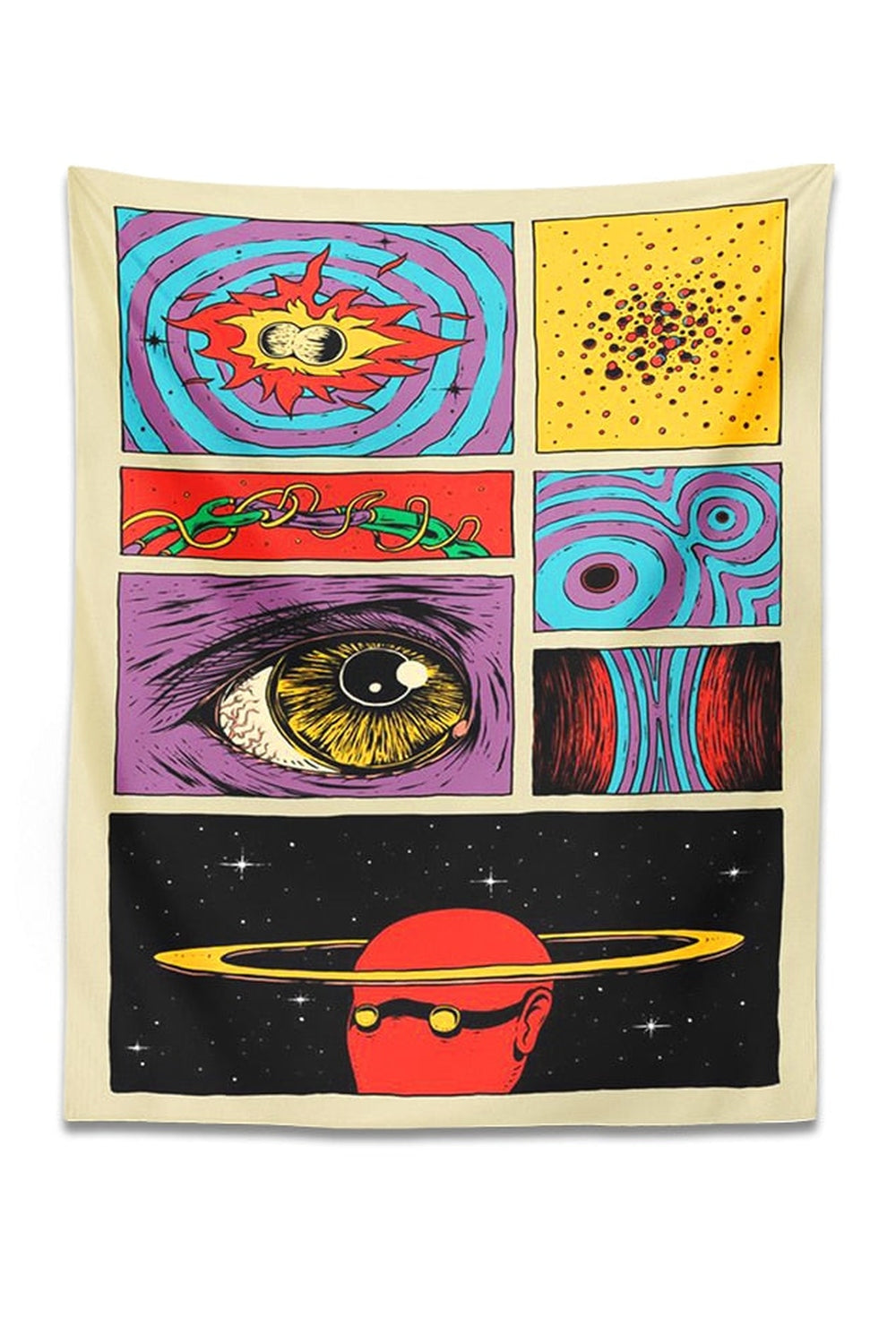 Cartoon Psychedelic Tapestry | Bowlift