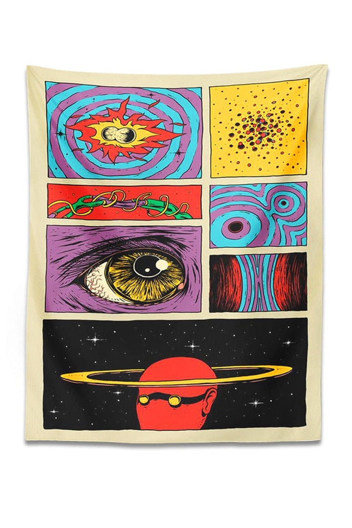 Cartoon Psychedelic Tapestry | Bowlift