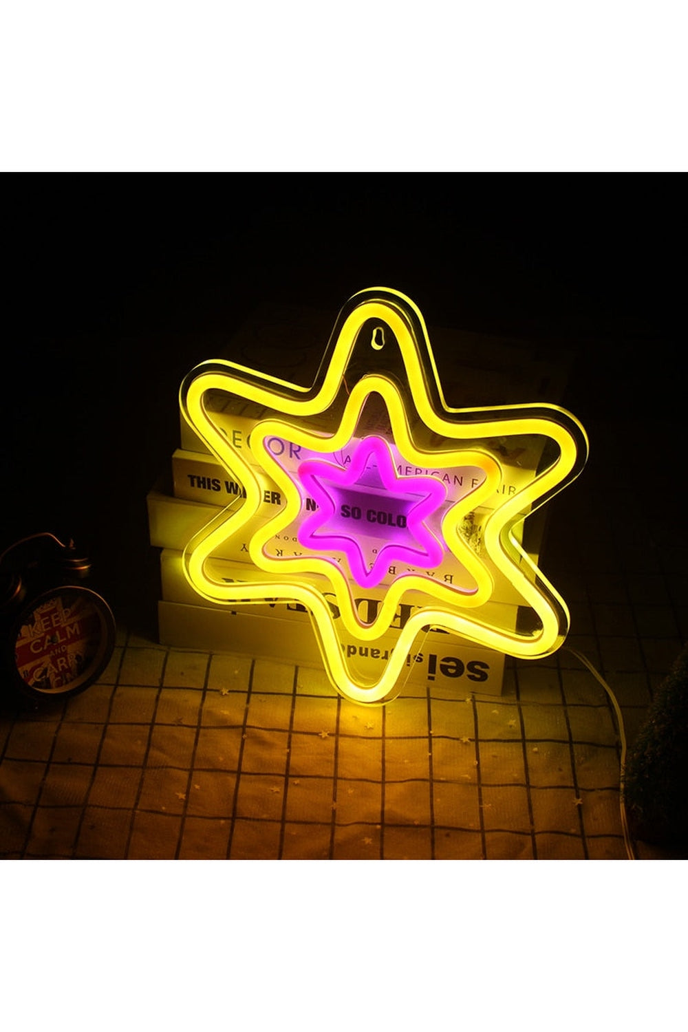 hexagonal neon sign | Bowlift