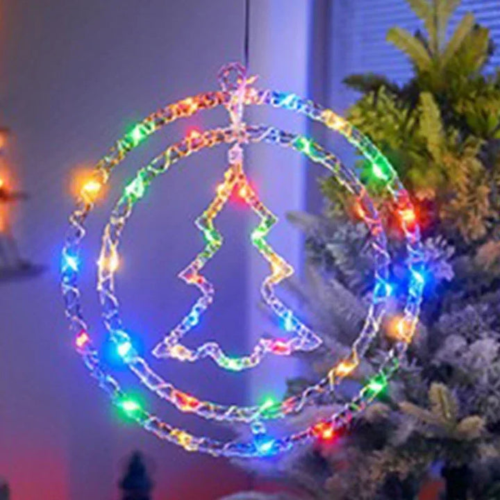 BowLift | LED Christmas Ring Light LumiRing | USB-powered | 8 Light Modes | Warm White & Colorful | Decoration for Christmas & Celebrations