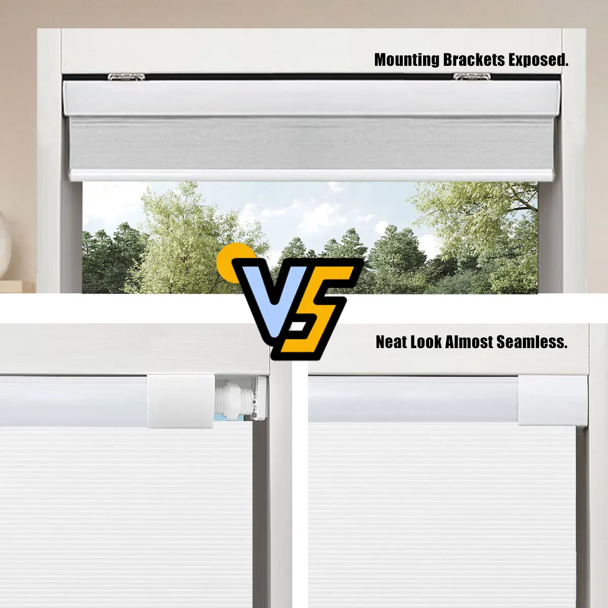 BowLift | Blackout No-Drill Cordless Honeycomb Blinds