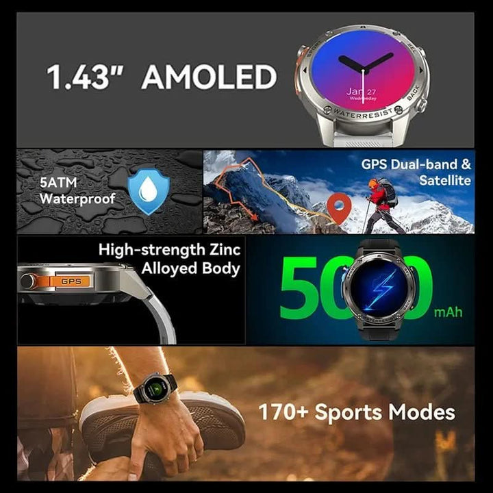BowLift | Outdoor smartwatch with GPS, compass & health monitoring