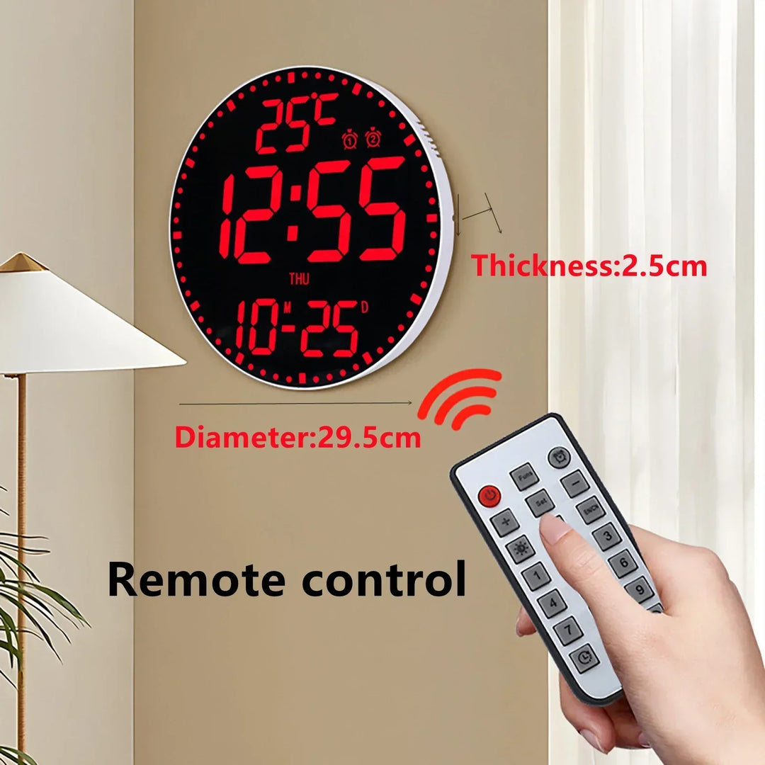 WiFiTime Clock - Smart LED Wall Clock with Calendar Bowlift