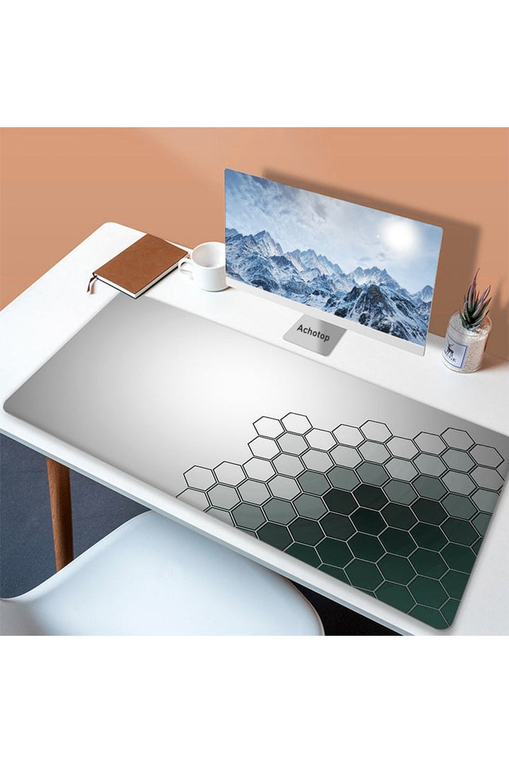 White Art Mouse Pad Desk Mat | Bowlift