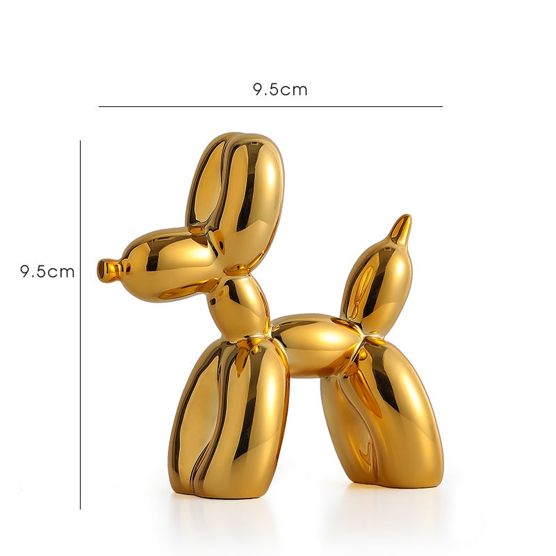 BowLift | Balloon Dog Sculpture, Balloon Art Statue, Mini Collectible Figure, Home Decor, Resin Figure, Desk Accessories, Room Decoration