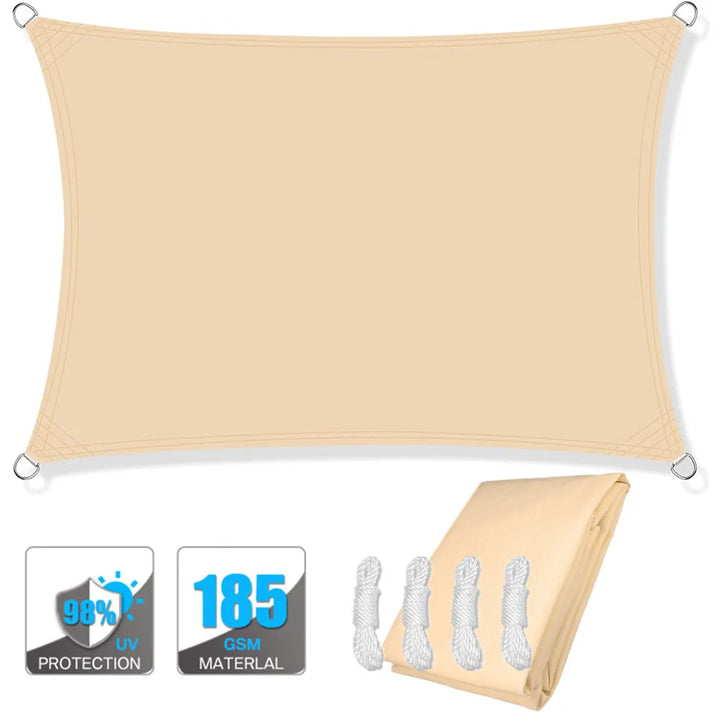 BowLift | Waterproof Rectangular Sun Shade Sail with UV Protection & Mounting Kits – ShadeGuard